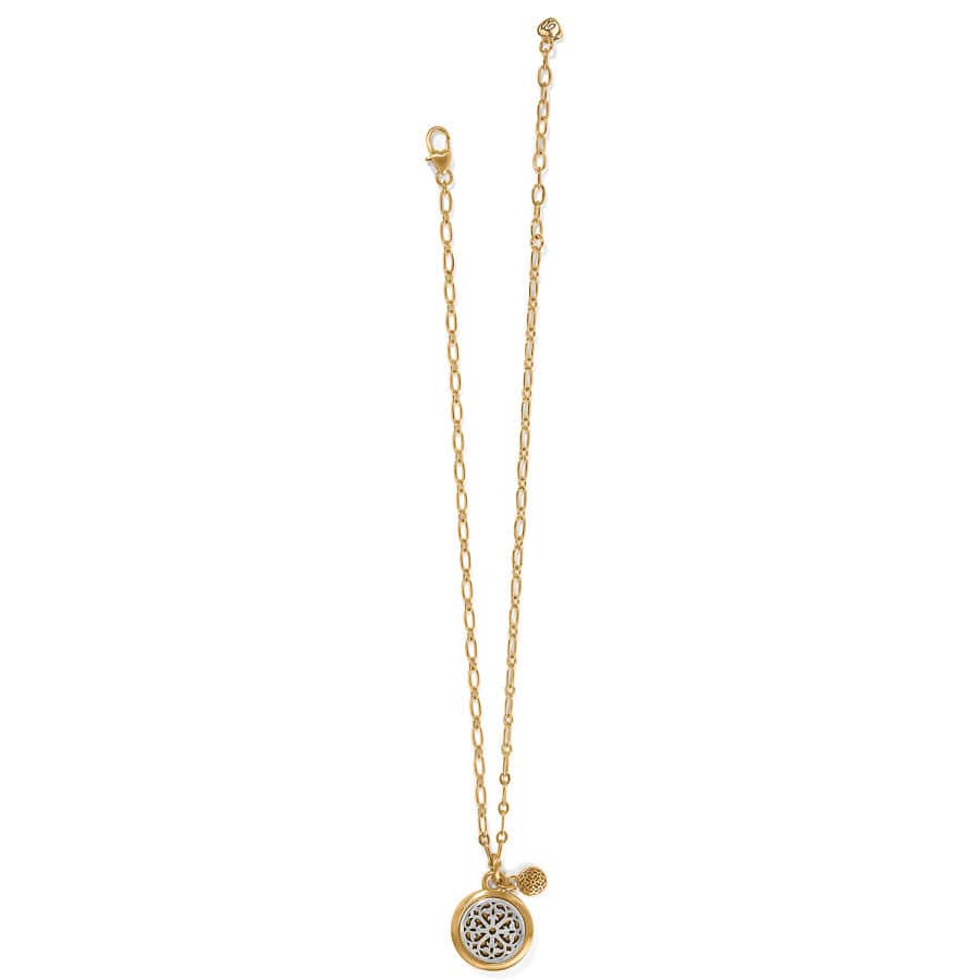 Ferrara Two Tone Luce Small Pendant Necklace - Image 2