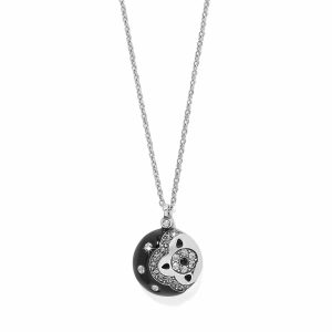 Flora Black Flower Necklace