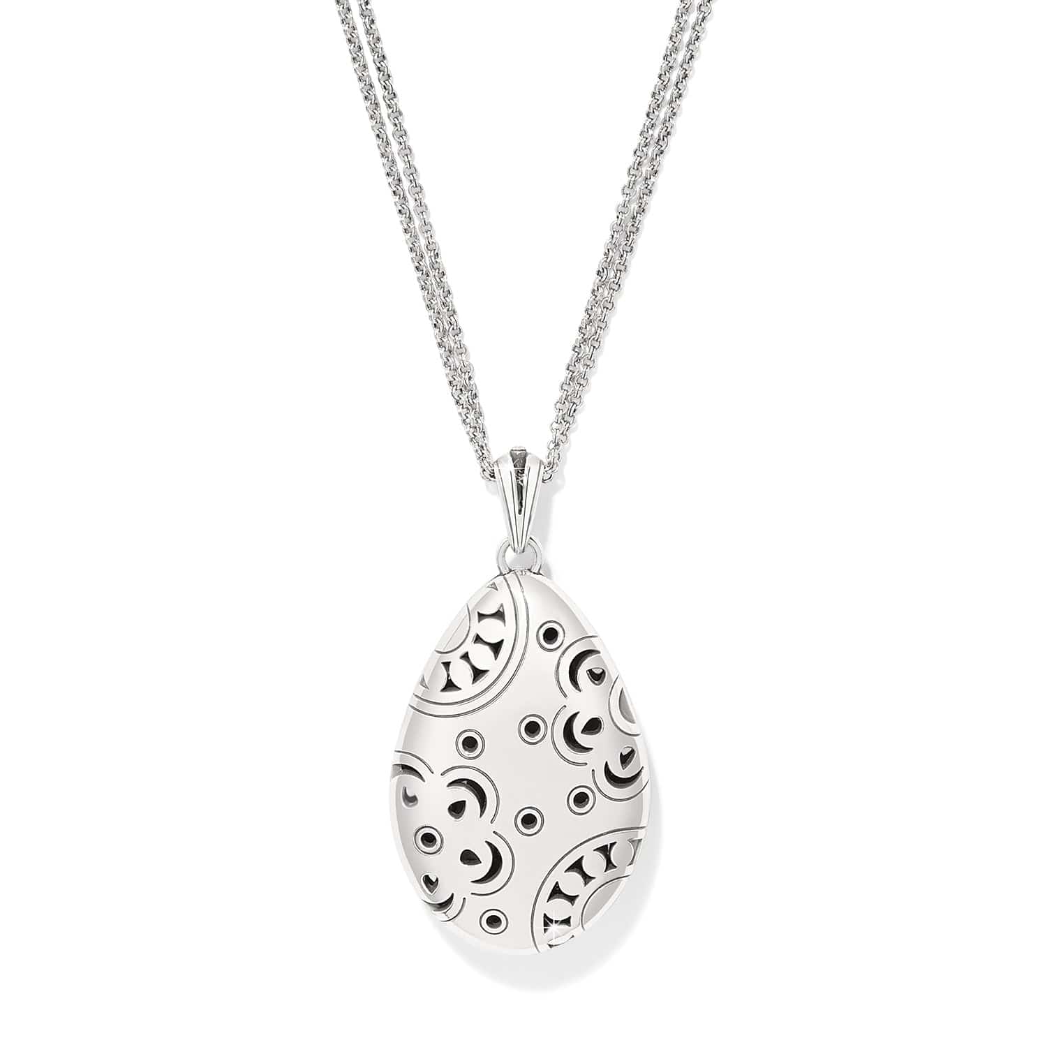 Flora Black Reversible Convertible Necklace - Image 2