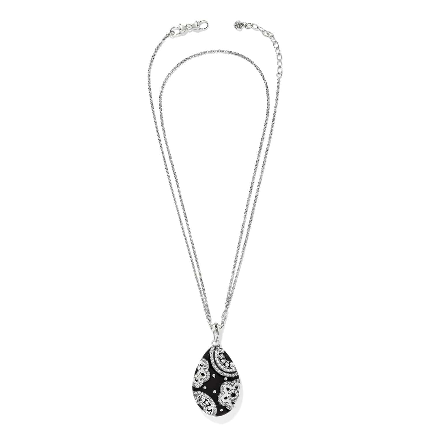 Flora Black Reversible Convertible Necklace - Image 3