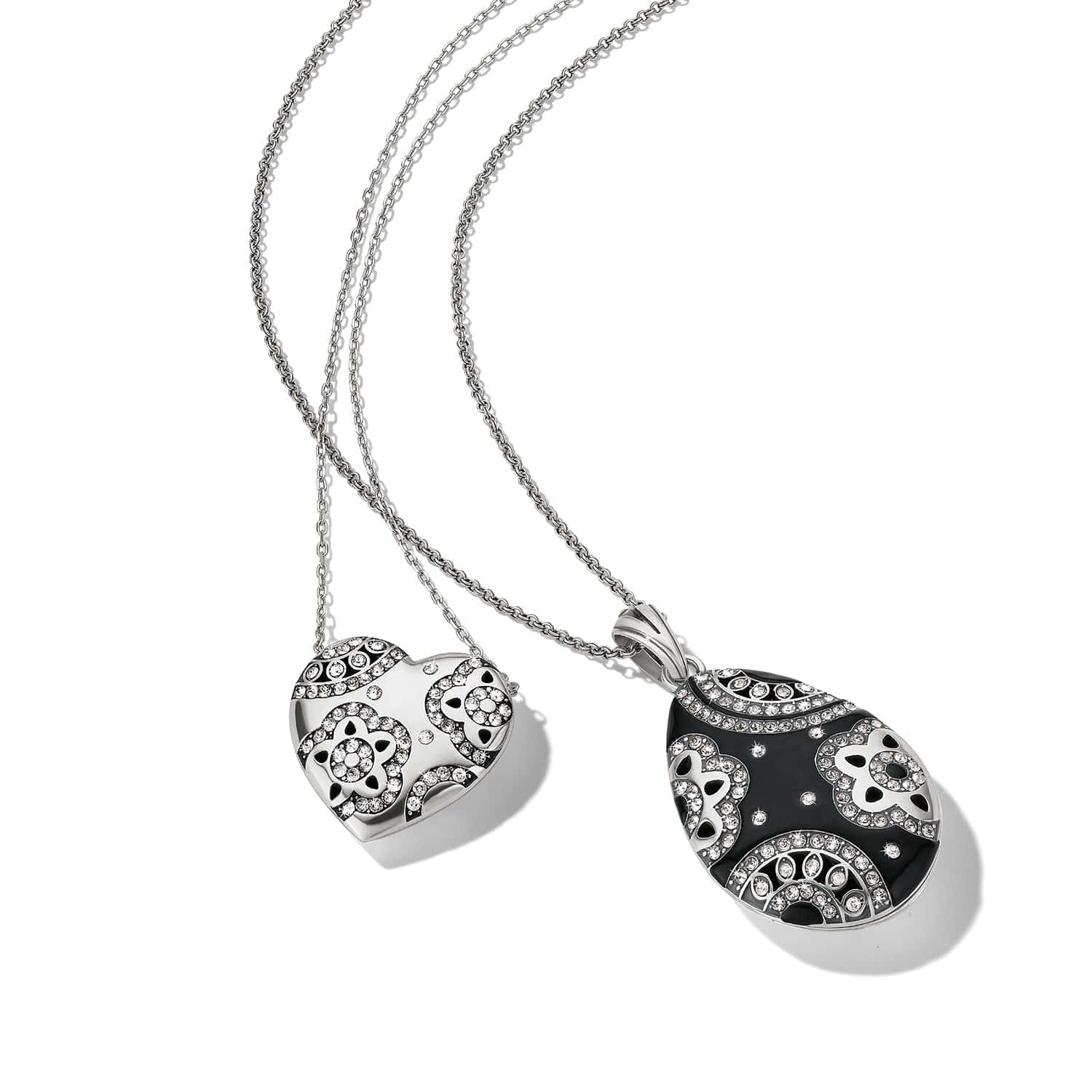 Flora Black Reversible Convertible Necklace - Image 5