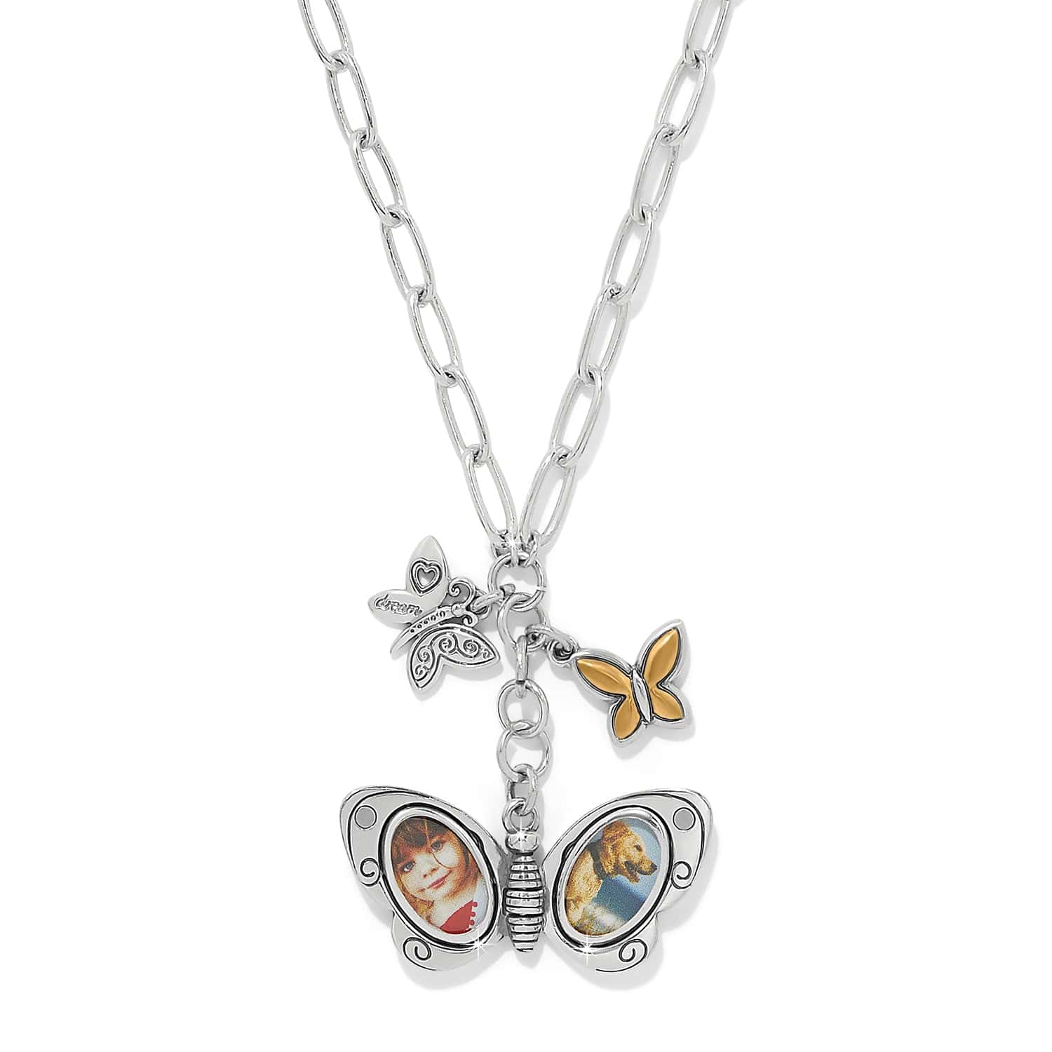 Forever Butterfly Locket Necklace - Image 2