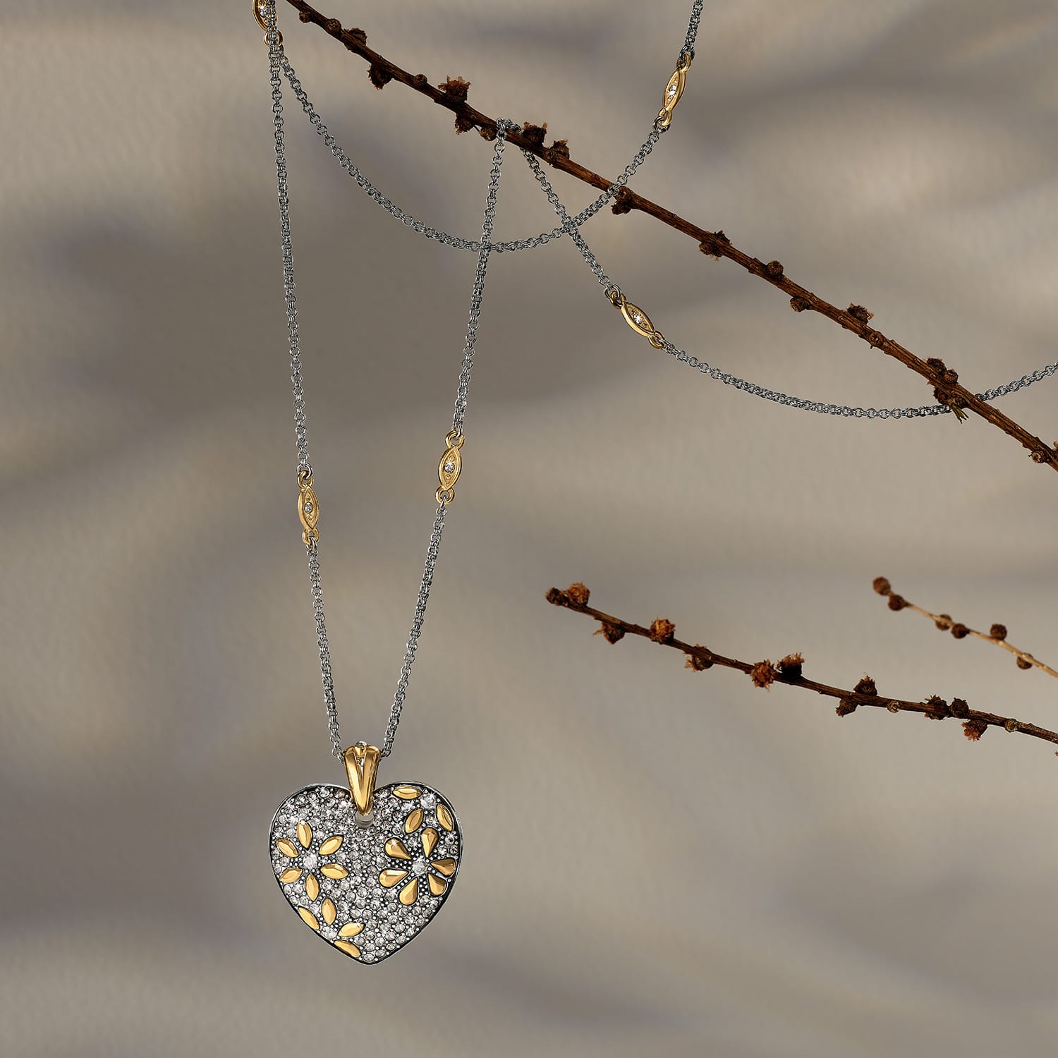 Garden Of Love Heart Convertible Necklace - Image 4