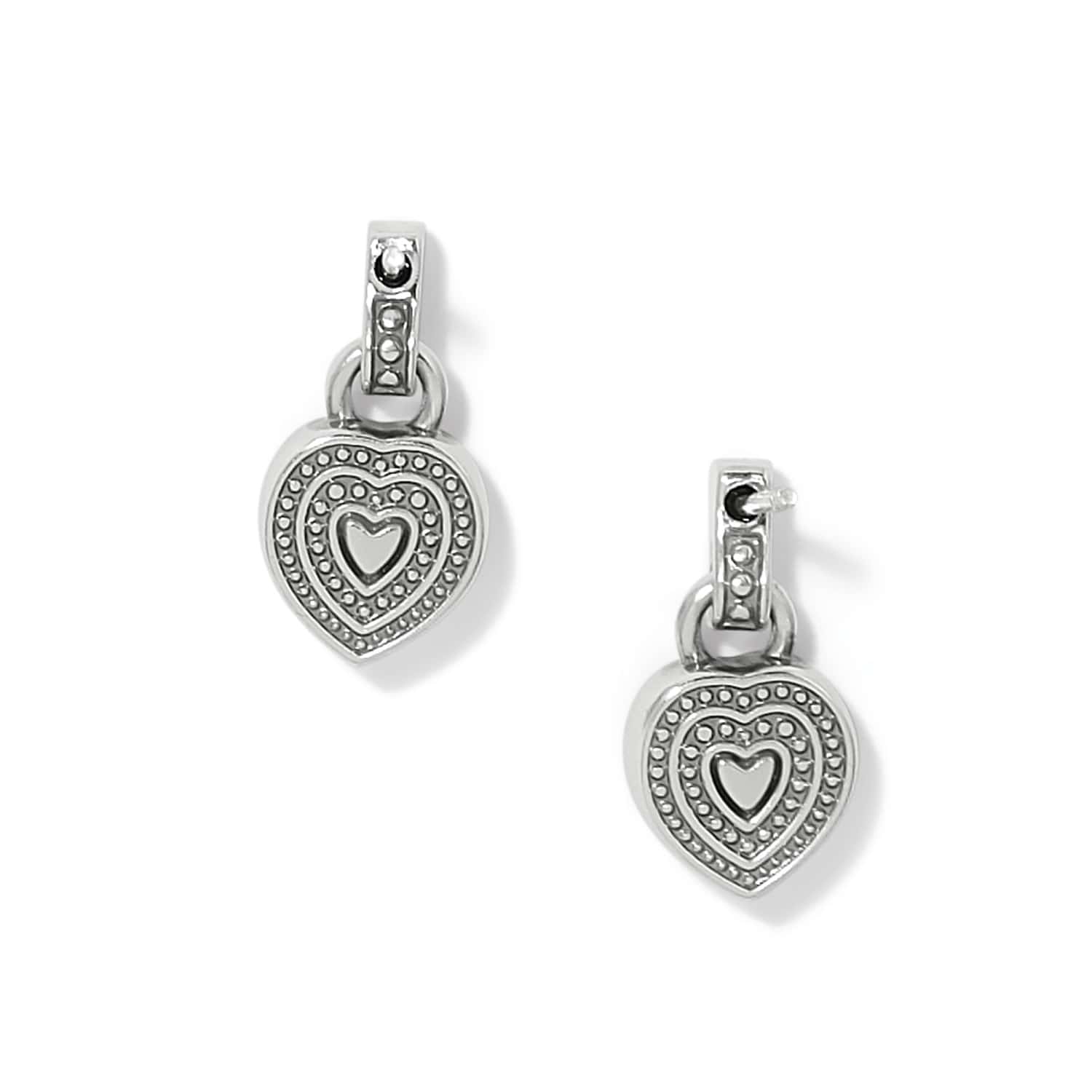 Halo Gemma Petite Heart Post Drop Earrings - Image 2