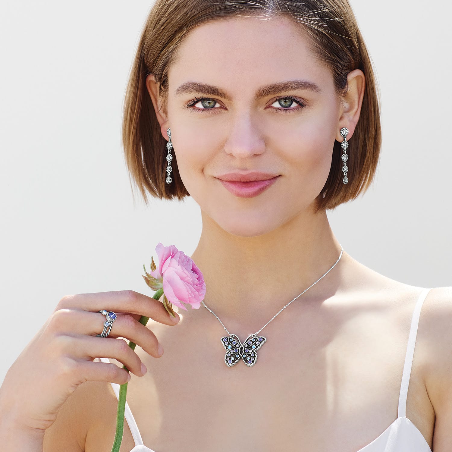 Halo Gems Monarch Butterfly Necklace - Image 4