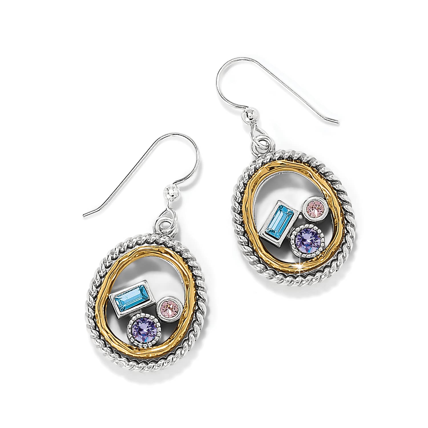 Halo Gleam French Wire Earrings - Image 2
