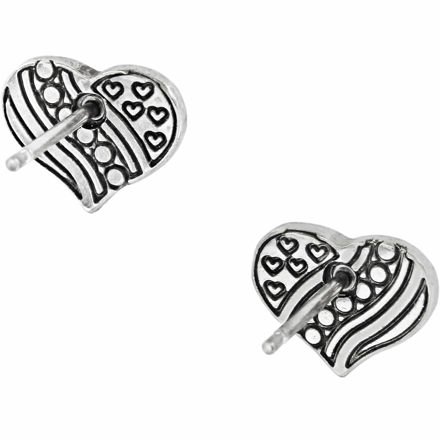 Hearts and Stripes Mini Post Earrings - Image 2