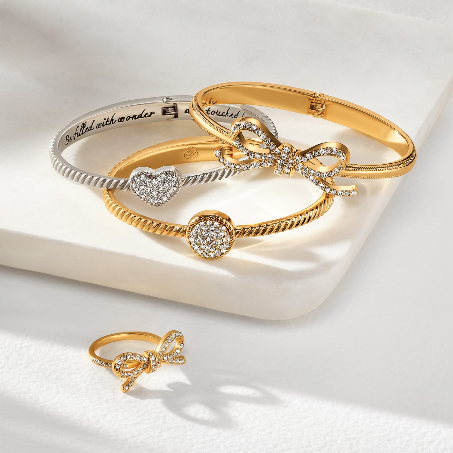 Illumina Bow Hinged Bangle - Image 6