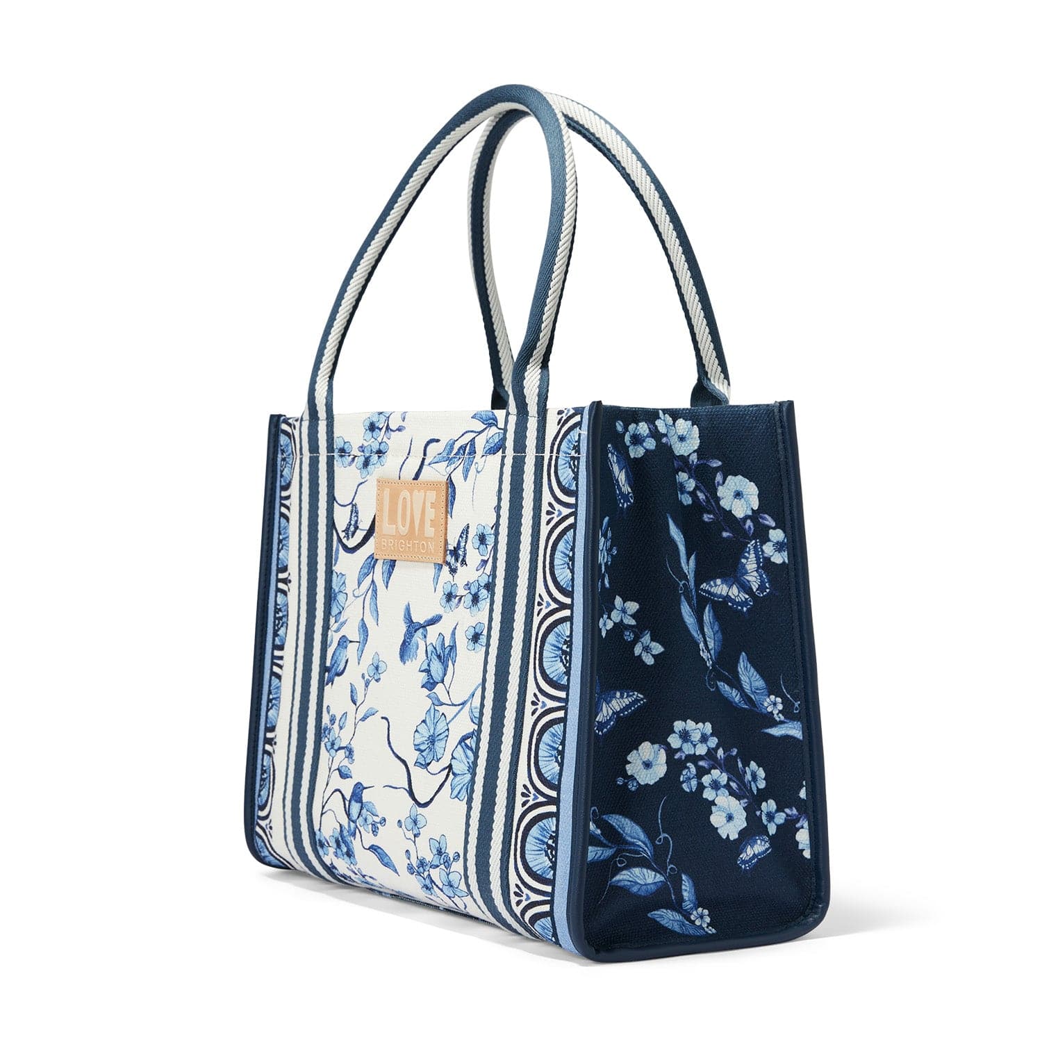 Indigo Song Bird Canvas Carryall - Image 4