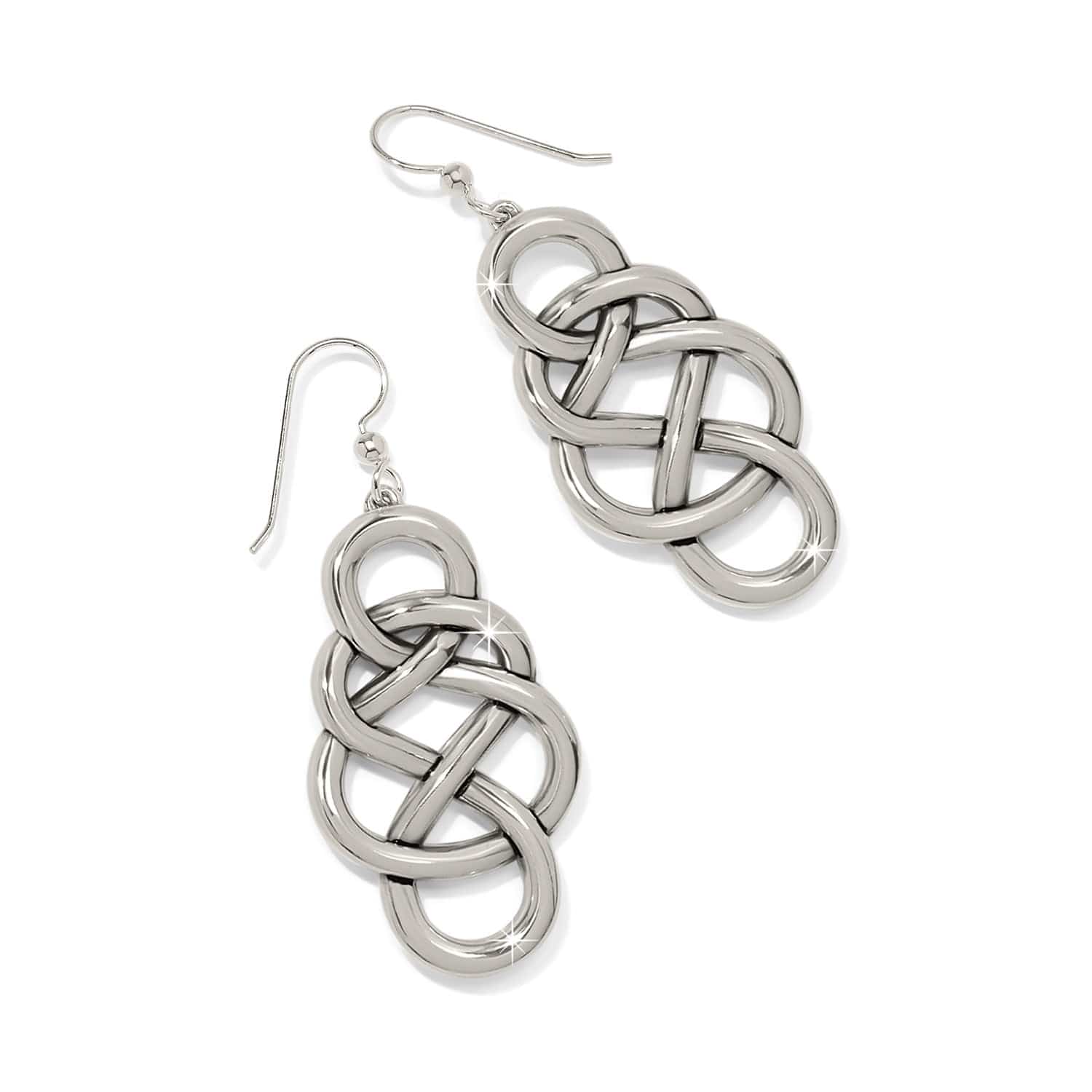 Interlok Braid Drop French Wire Earrings - Image 2