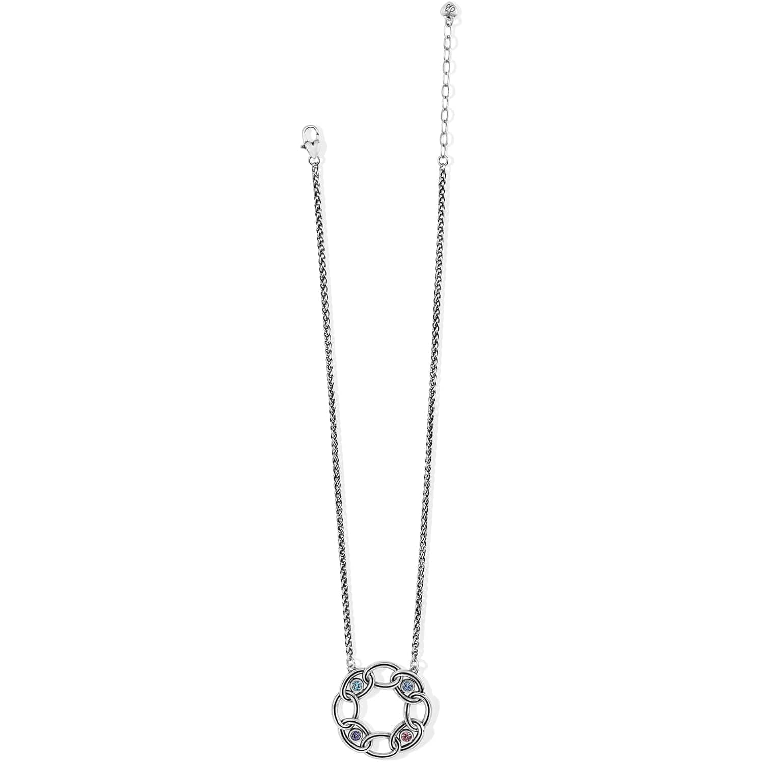 Interlok Chain Stone Ring Necklace - Image 2