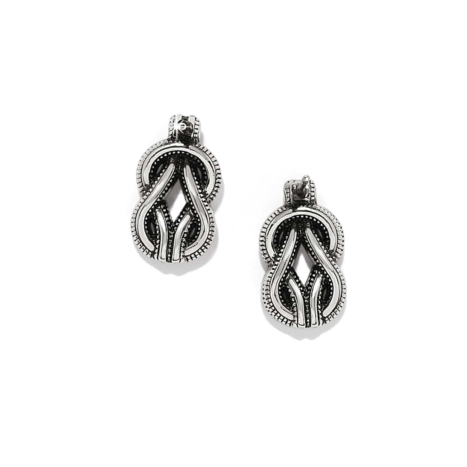 Interlok Harmony Two Tone Post Earrings - Image 2