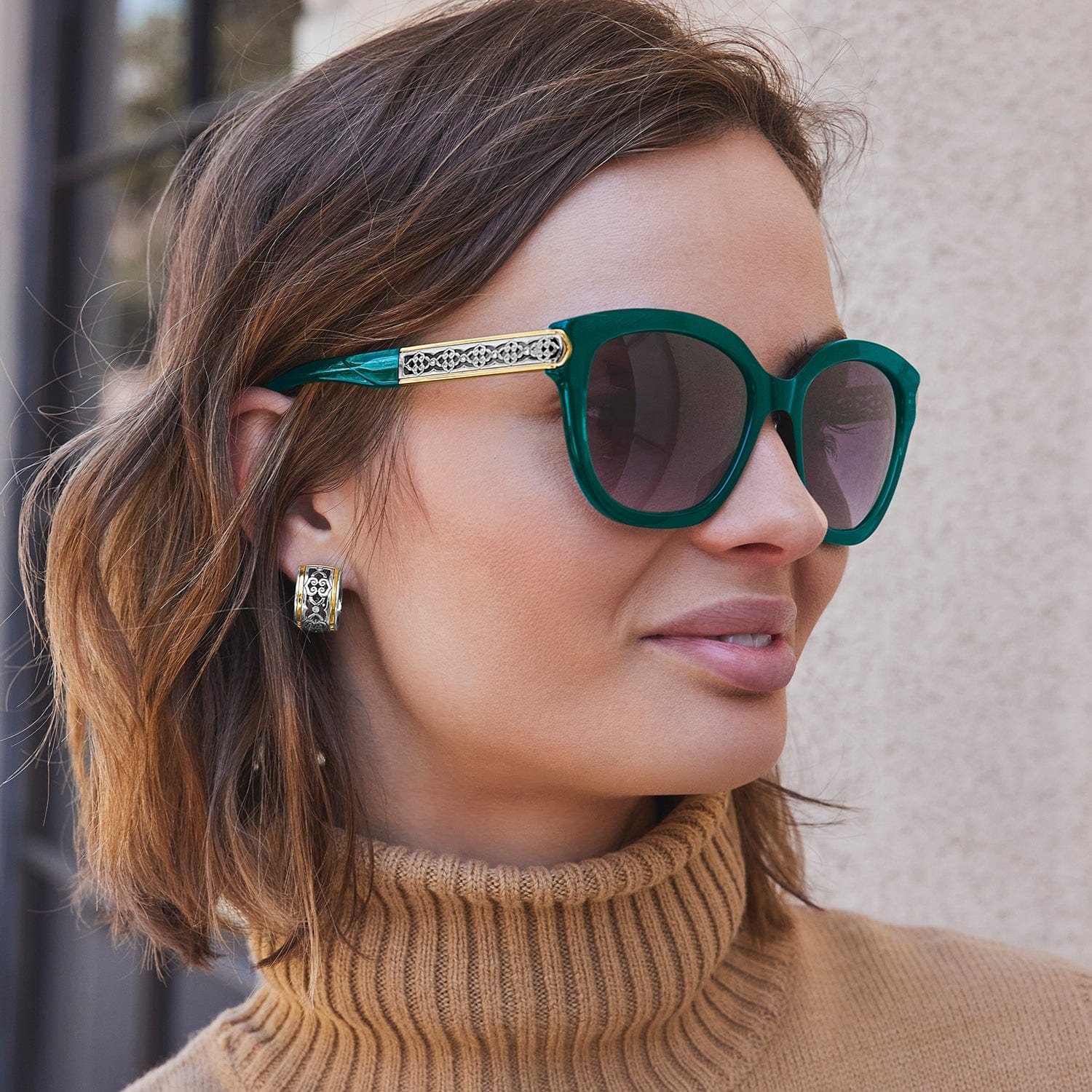 Intrigue Emerald Sunglasses - Image 5