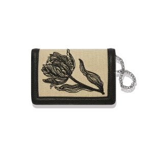 La Tulipe Noir Medium Wallet