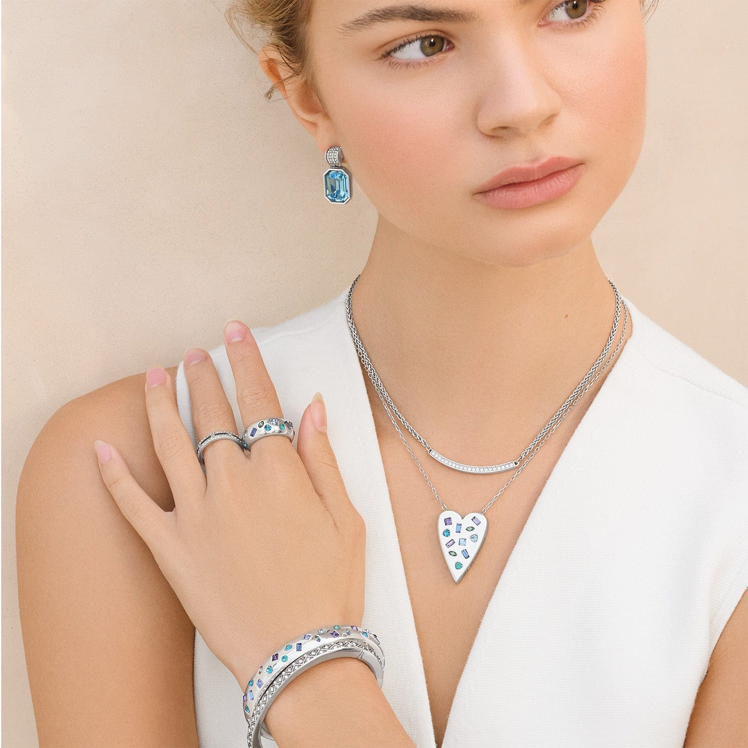 Love Message B Radiant Reversible Necklace - Image 6
