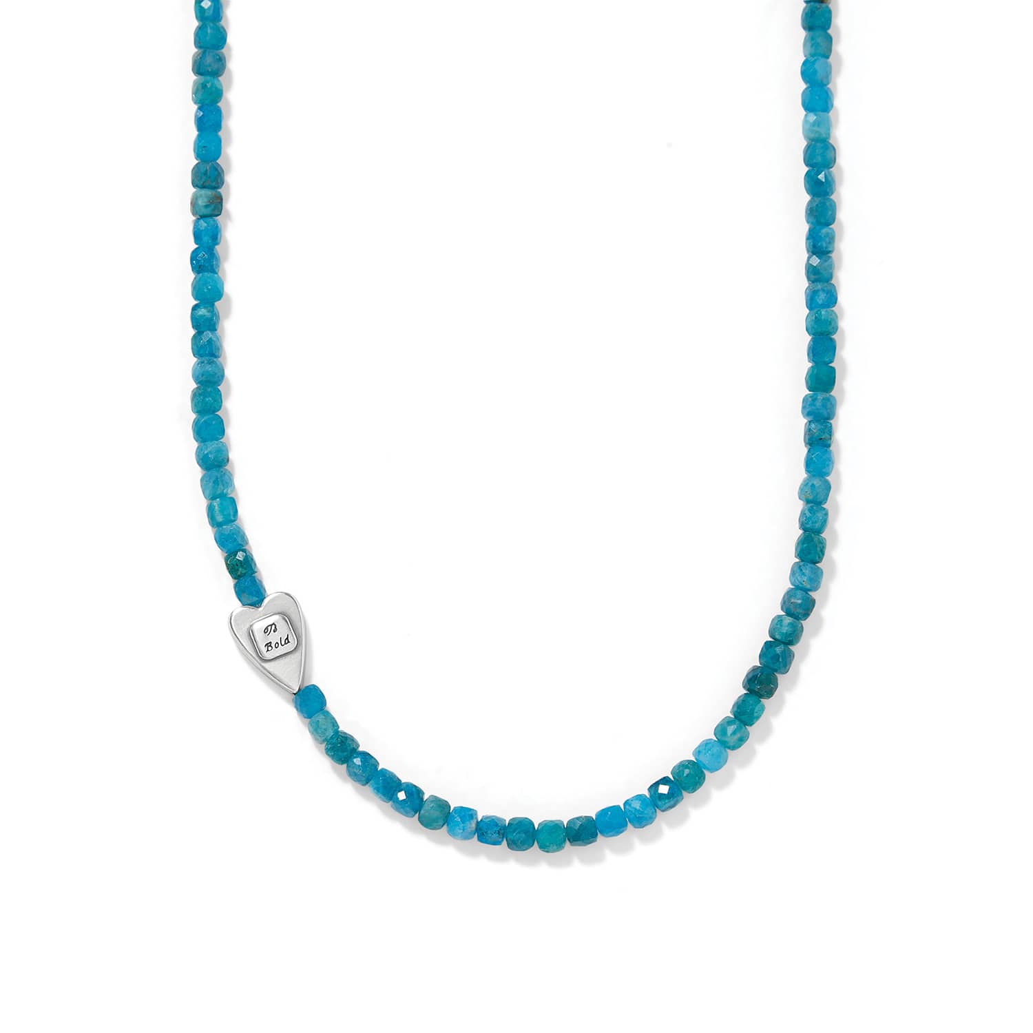 Love Message Be Bold Teal Necklace - Image 2