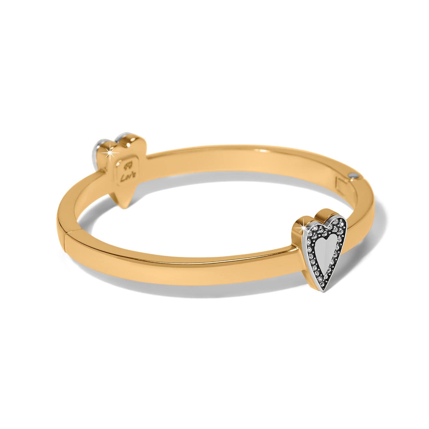 Love Messages B Bold Hinged Bangle - Image 3