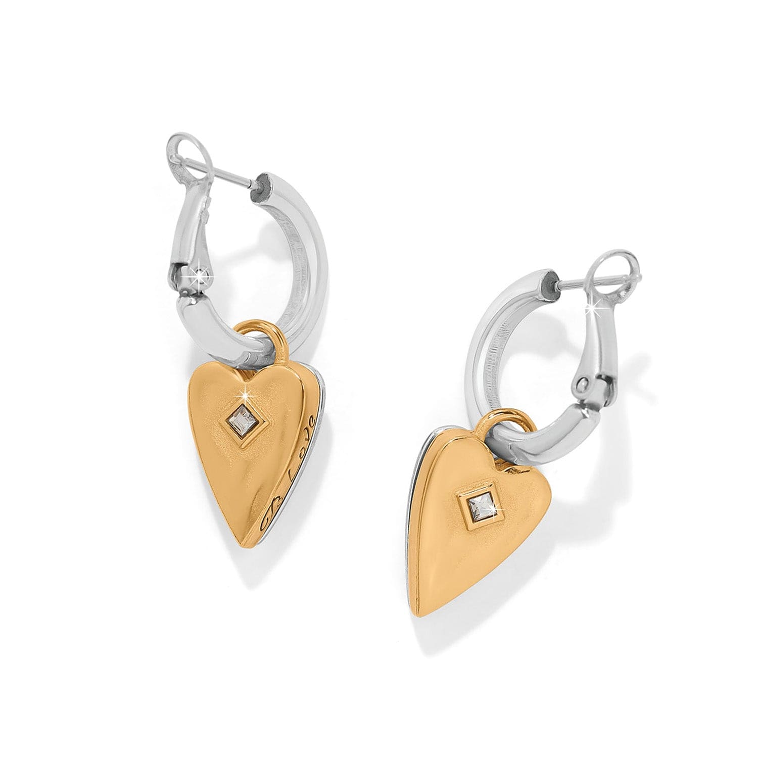 Love Messages B Love Reversible Hoop Earrings - Image 2