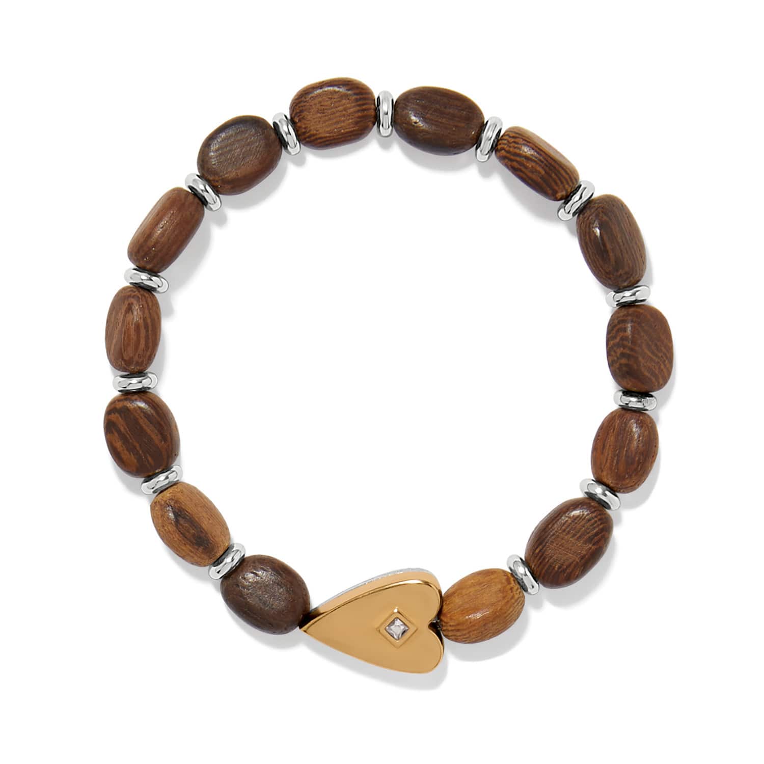 Love Messages B Love Wood Stretch Bracelet - Image 2