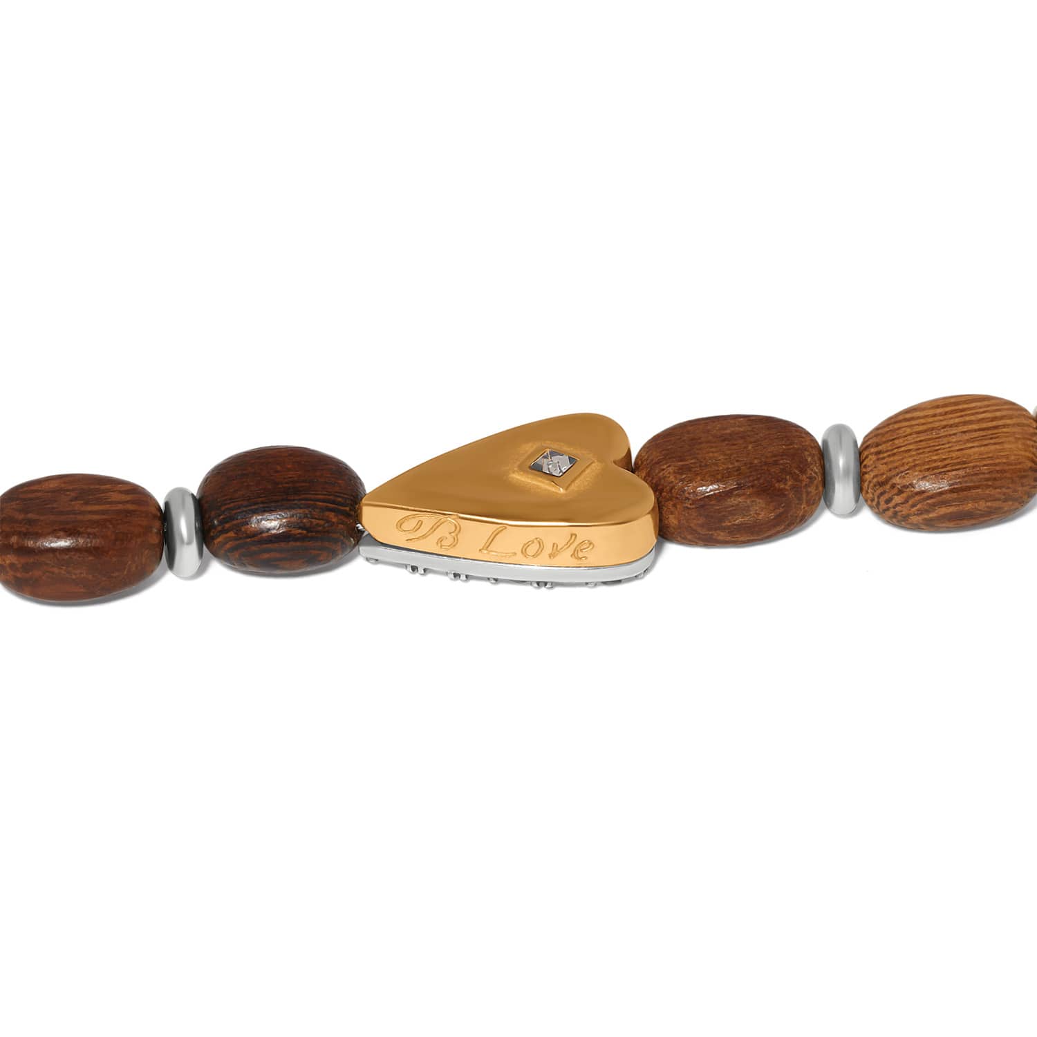 Love Messages B Love Wood Stretch Bracelet - Image 3
