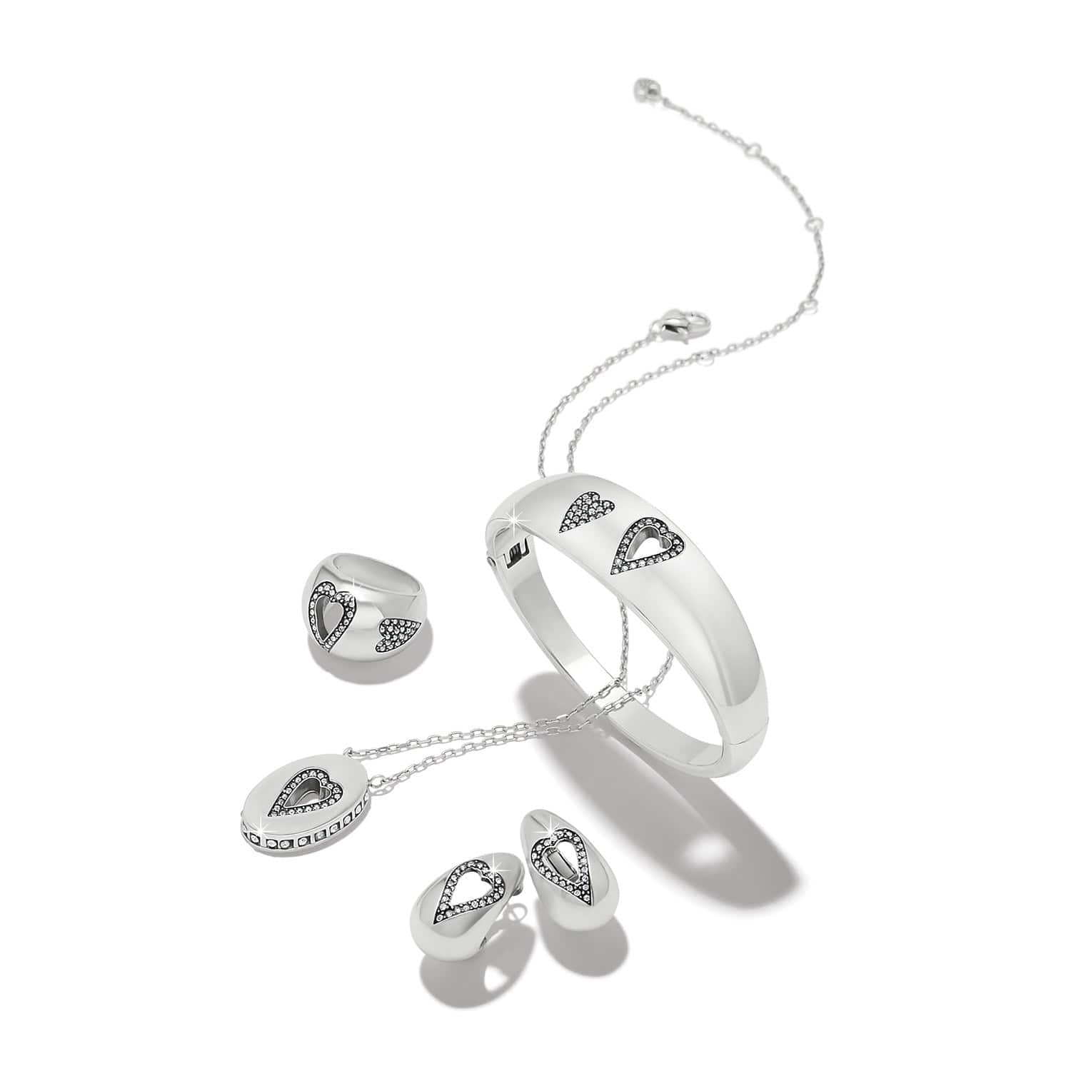 Love Messages B Simple Hinged Bangle - Image 3