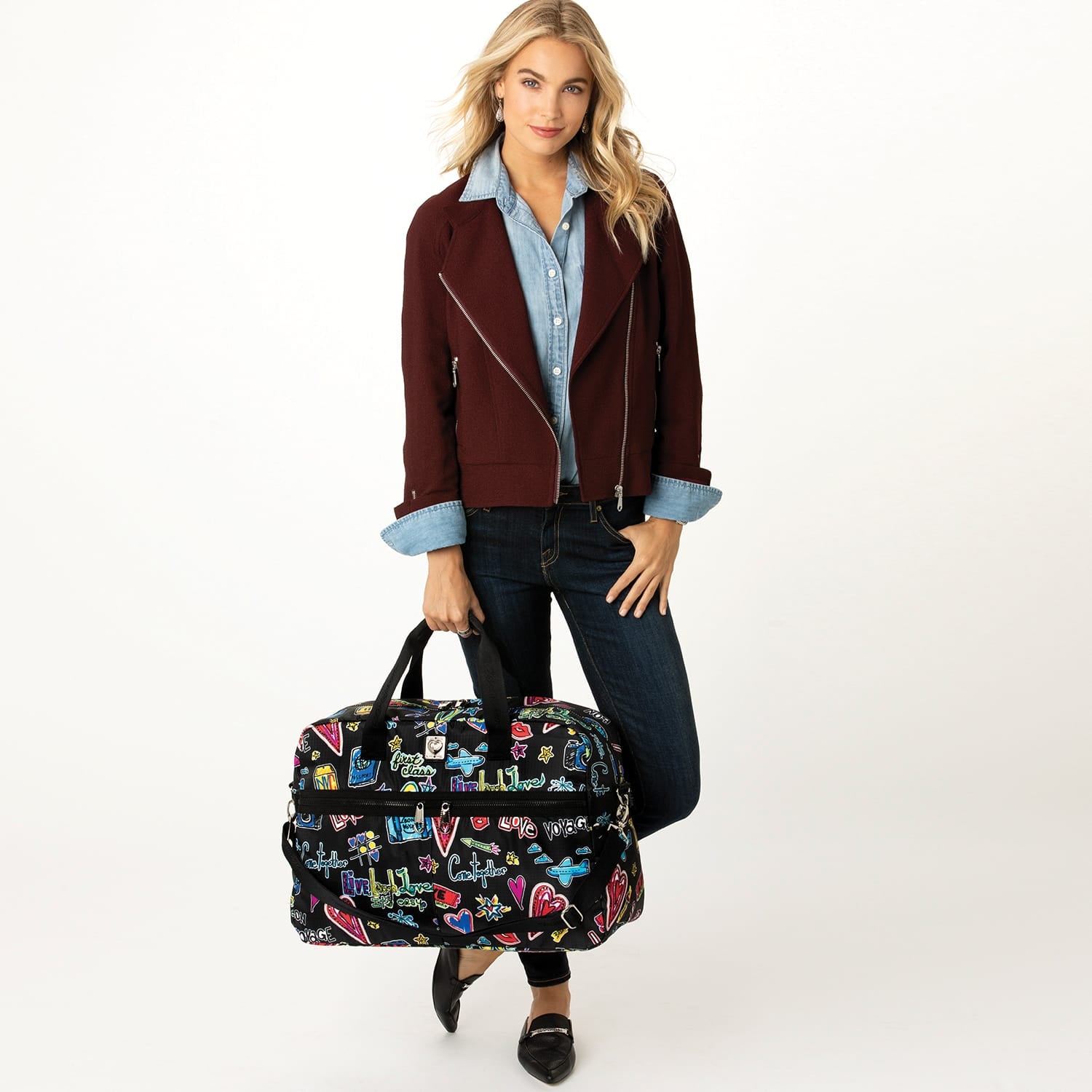 Love Scribble Round Tripper Duffel - Image 4