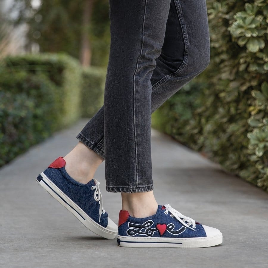 Love U Embroidered Sneakers - Image 4