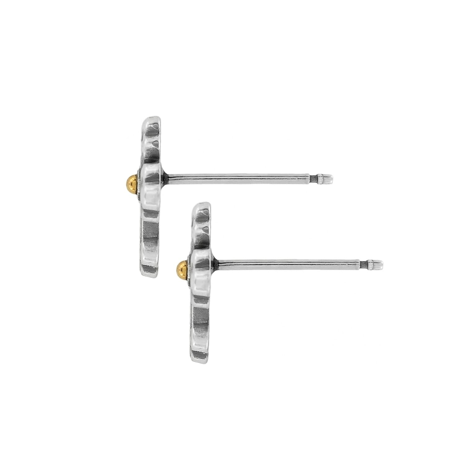 Luna Cross Mini Post Earrings - Image 2