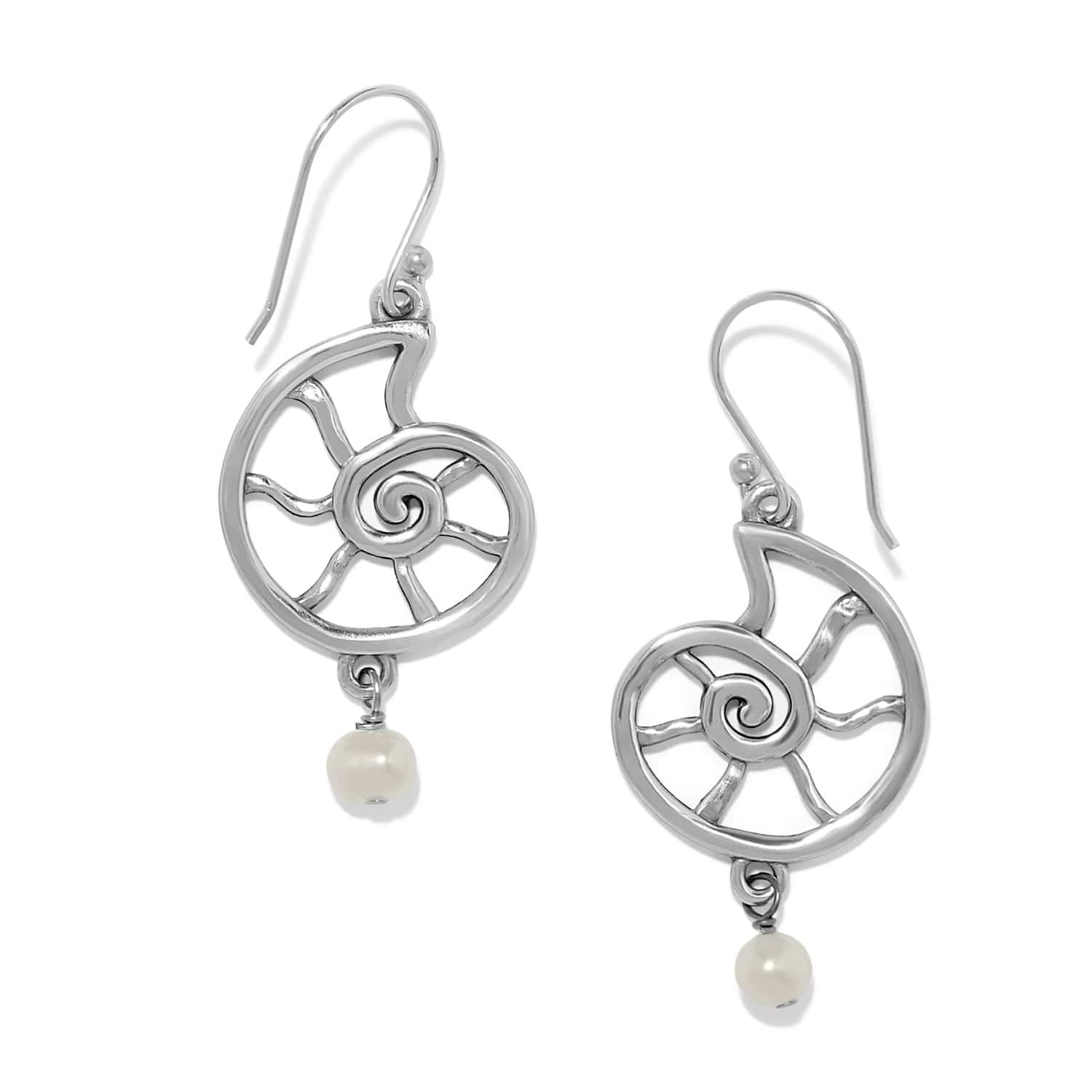 Lunar Tide Nautilus French Wire Earrings - Image 2