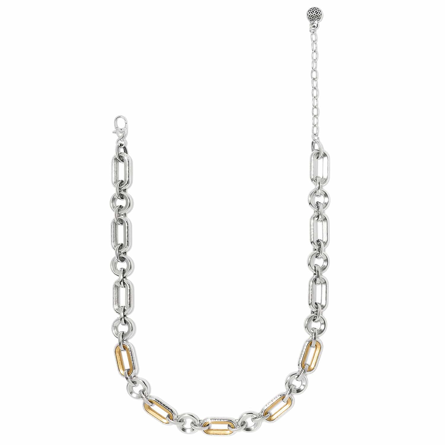 Medici Link Two Tone Necklace - Image 2