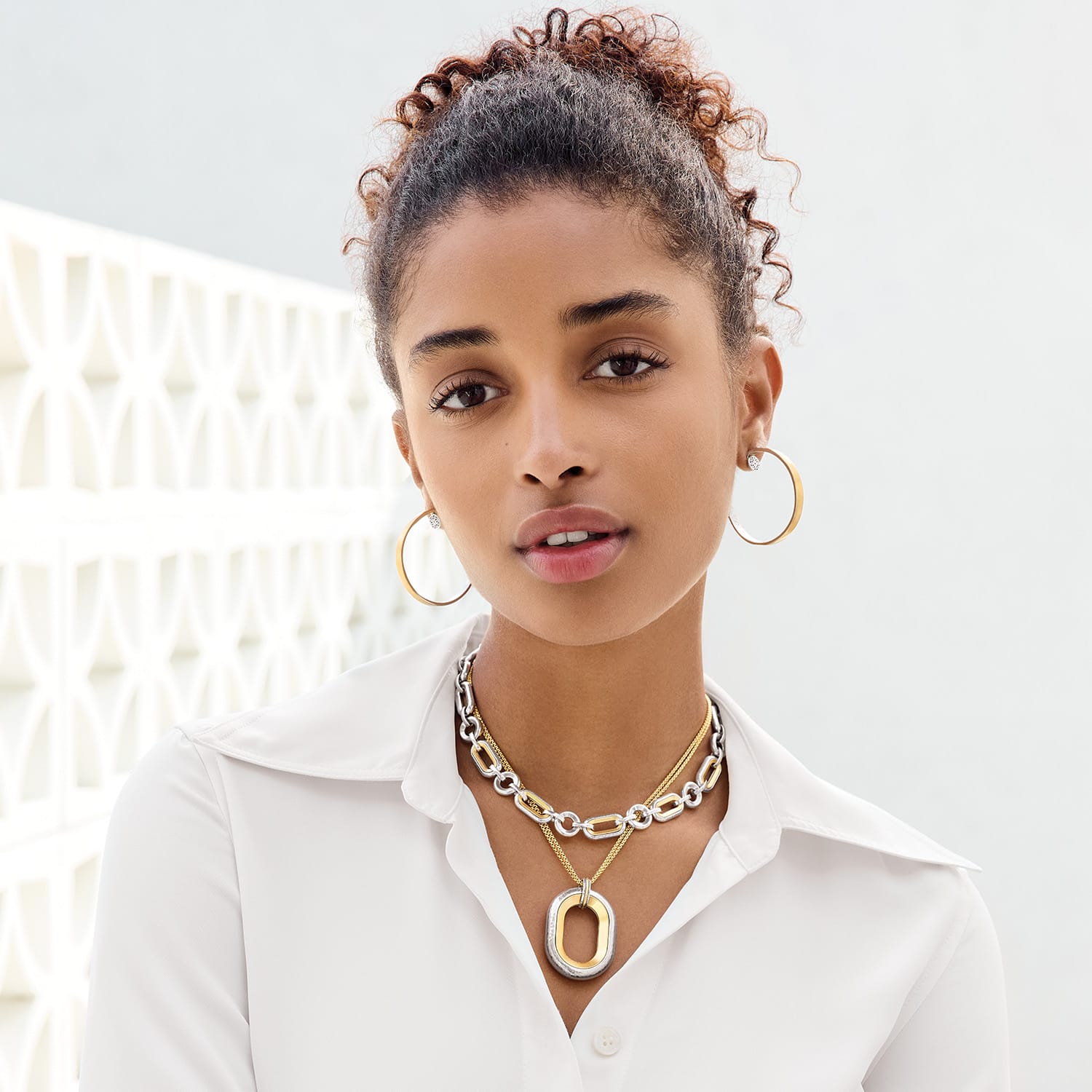 Medici Two Tone Convertible Necklace - Image 5