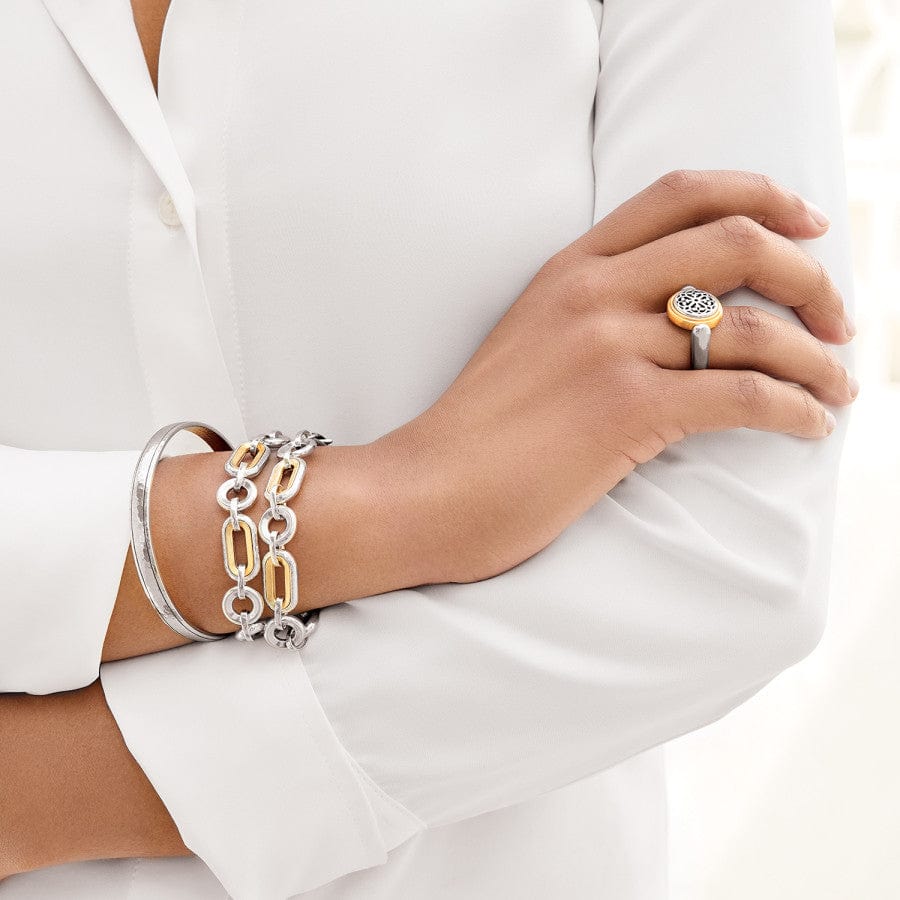 Medici Two Tone Link Bracelet - Image 4