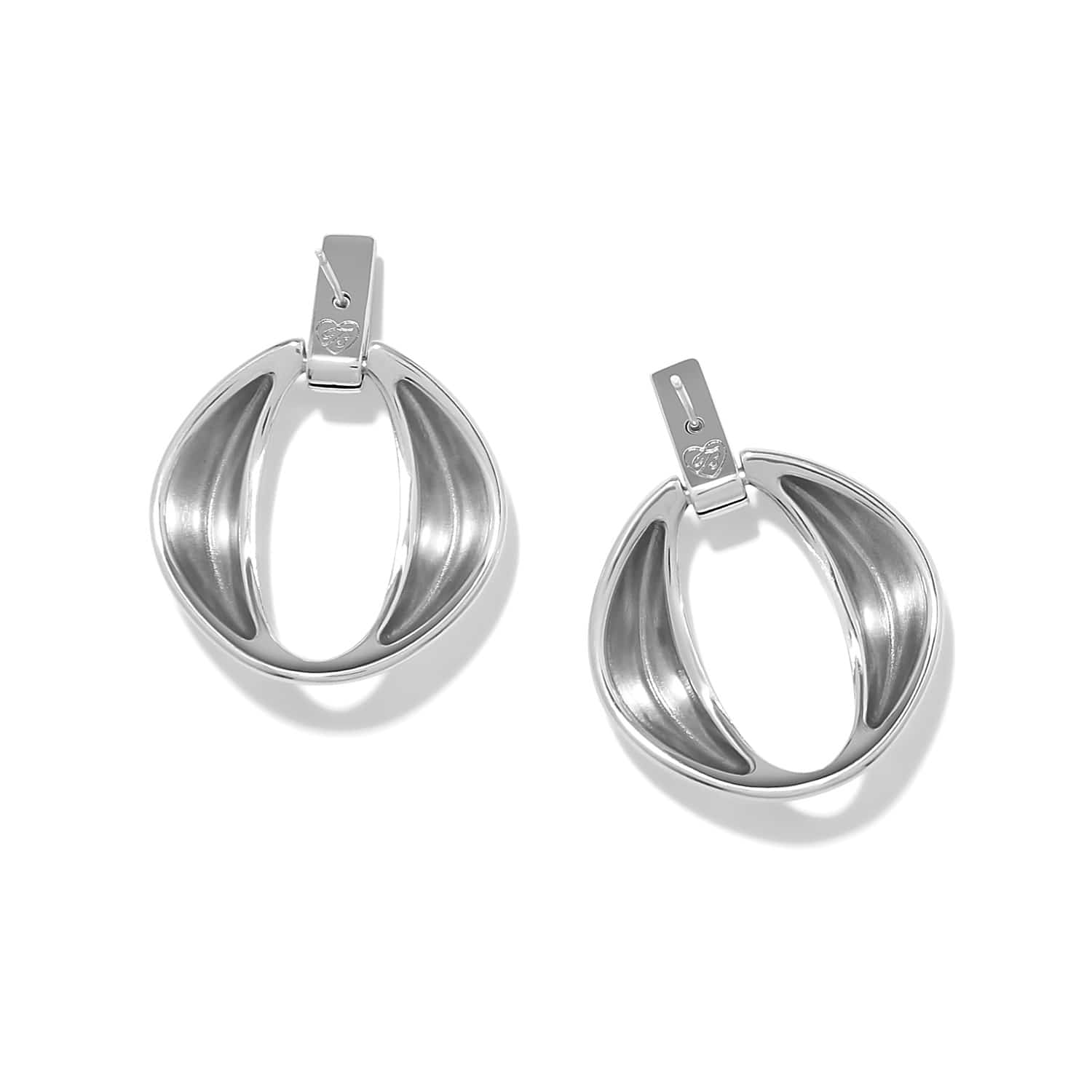 Meridian Classic Crescent Post Drop Earrings - Image 2