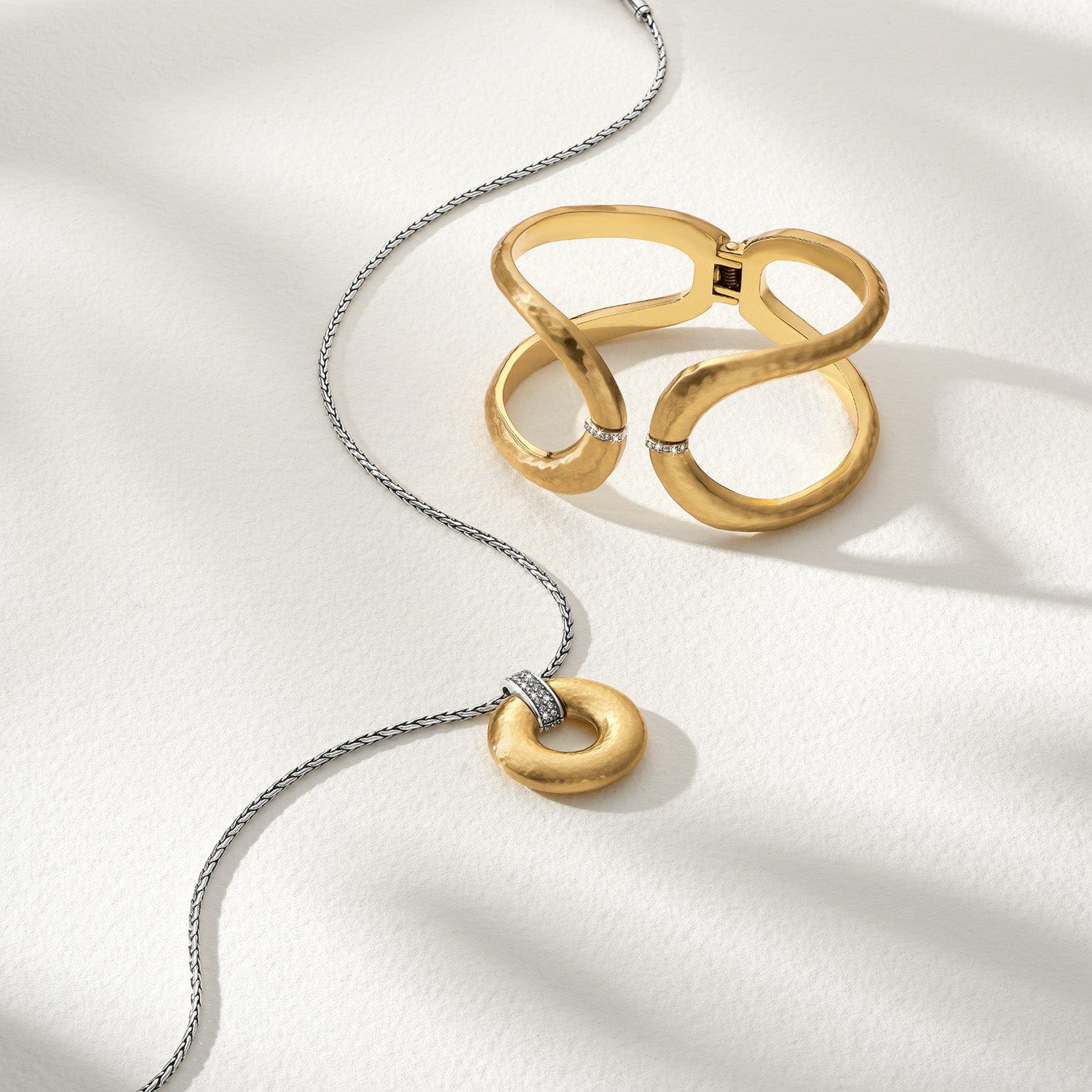 Meridian Geo Open Hinged Bangle - Image 4