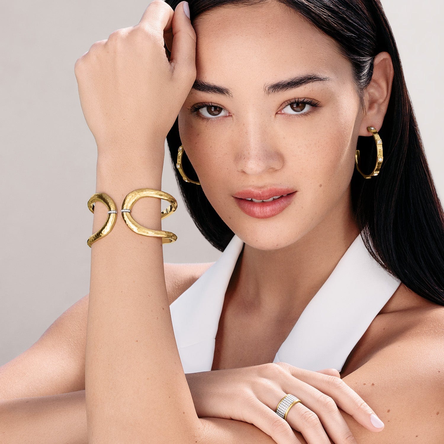 Meridian Geo Open Hinged Bangle - Image 5