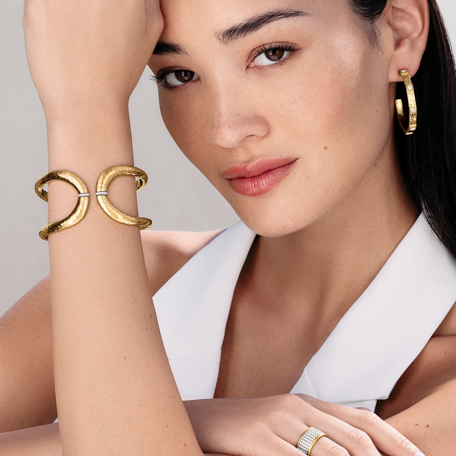 Meridian Geo Open Hinged Bangle - Image 6