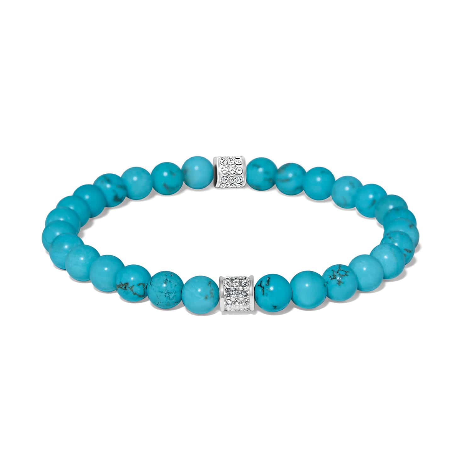 Meridian Petite Turquoise Stretch Bracelet - Image 2