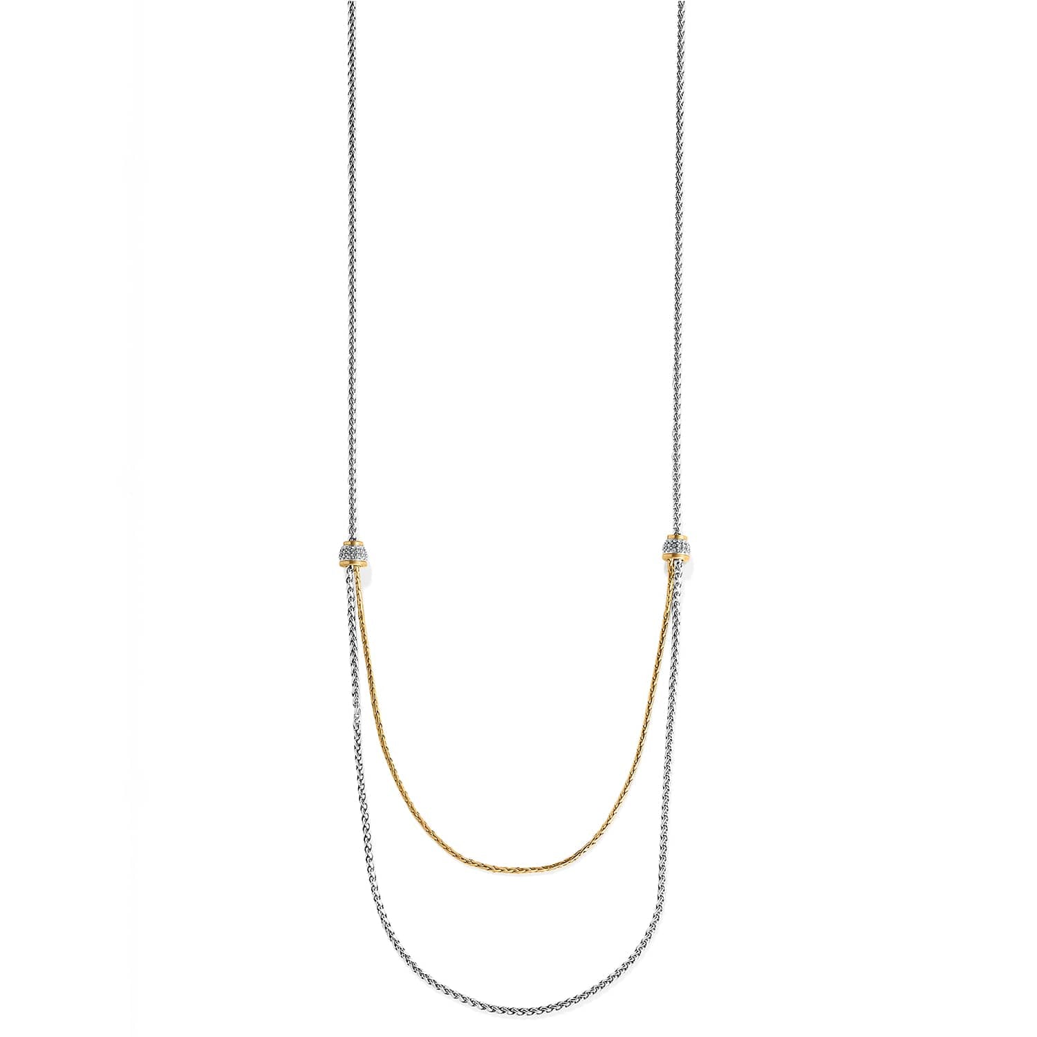 Meridian Petite Two Tone Double Necklace