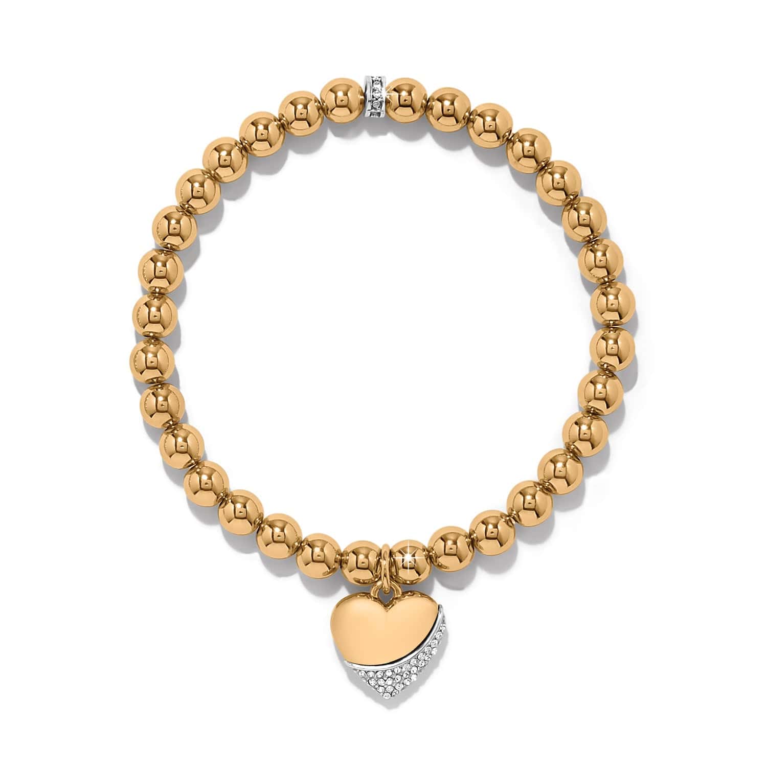 Meridian Petite Wave Heart Stretch Bracelet - Image 3