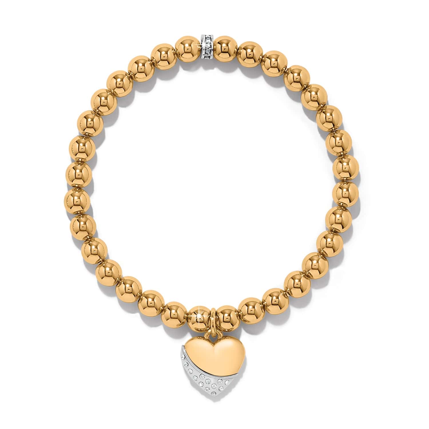 Meridian Petite Wave Heart Stretch Bracelet - Image 4
