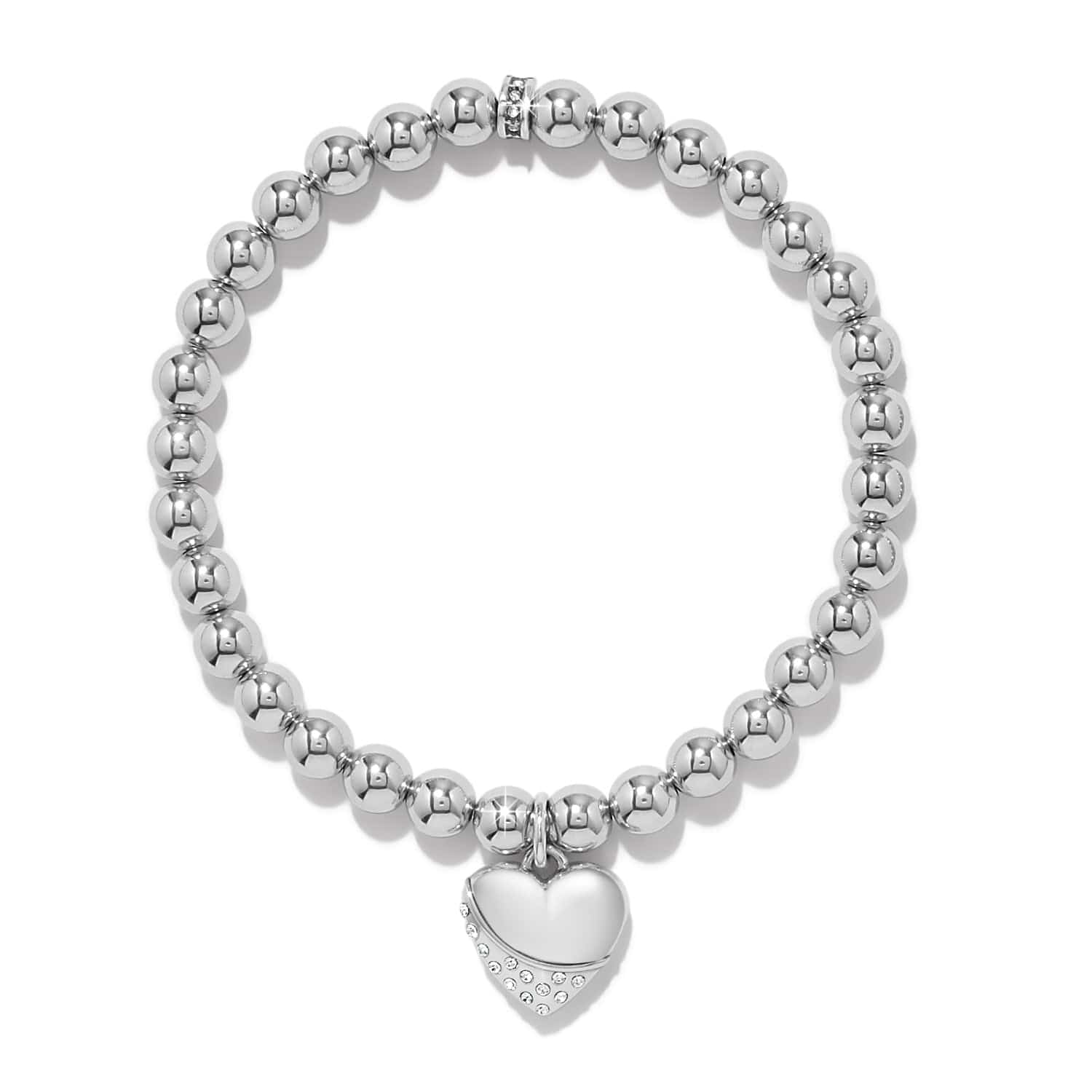 Meridian Petite Wave Heart Stretch Bracelet - Image 2
