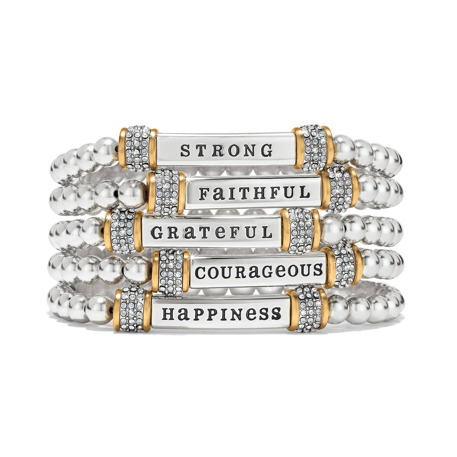 Meridian Strong Two Tone Stretch Bracelet - Image 3