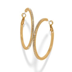 Meridian Thin Large Hoop Earrings