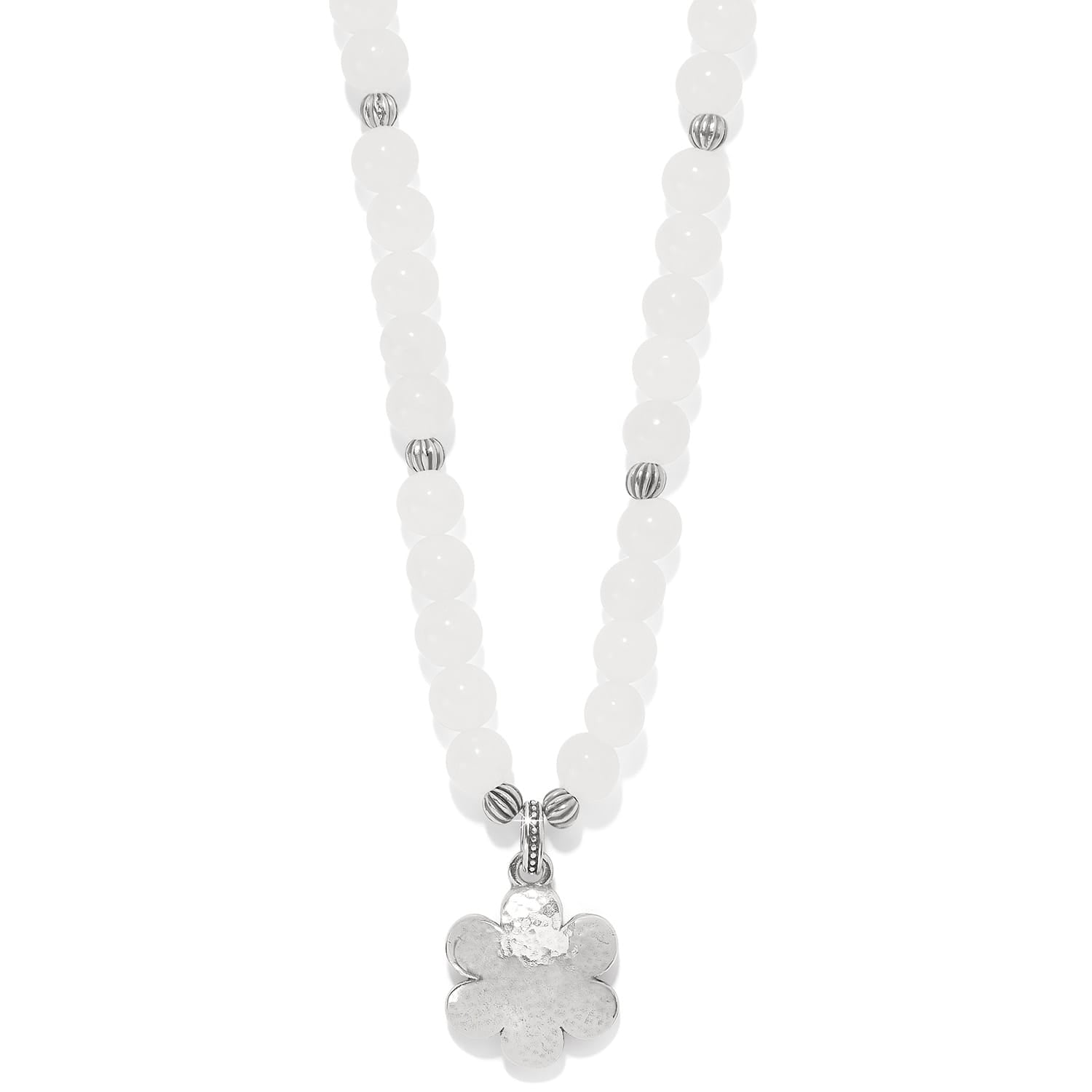Metal Petal Bead Necklace - Image 2