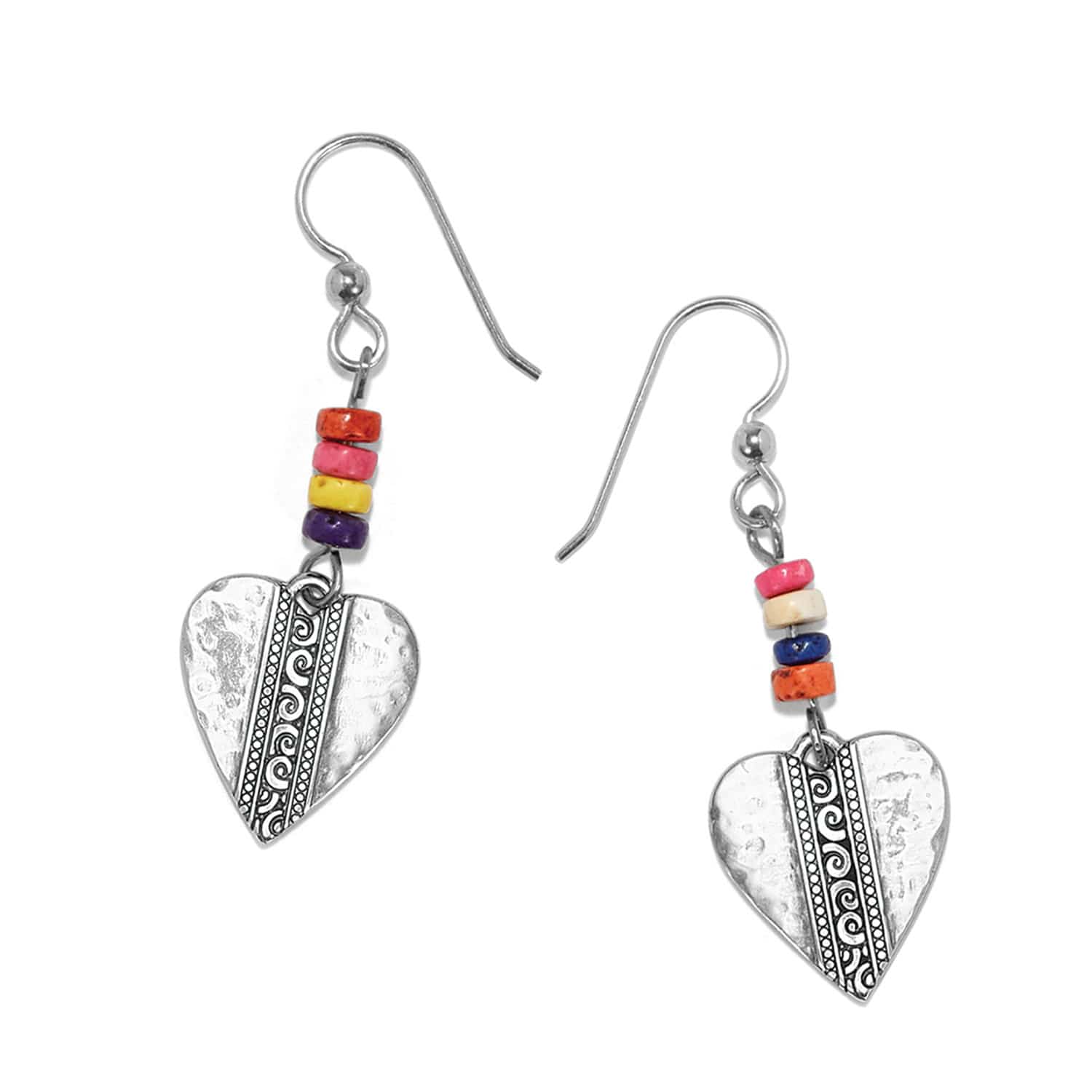 Mingle Medley Beaded Heart French Wire Earrings - Image 2