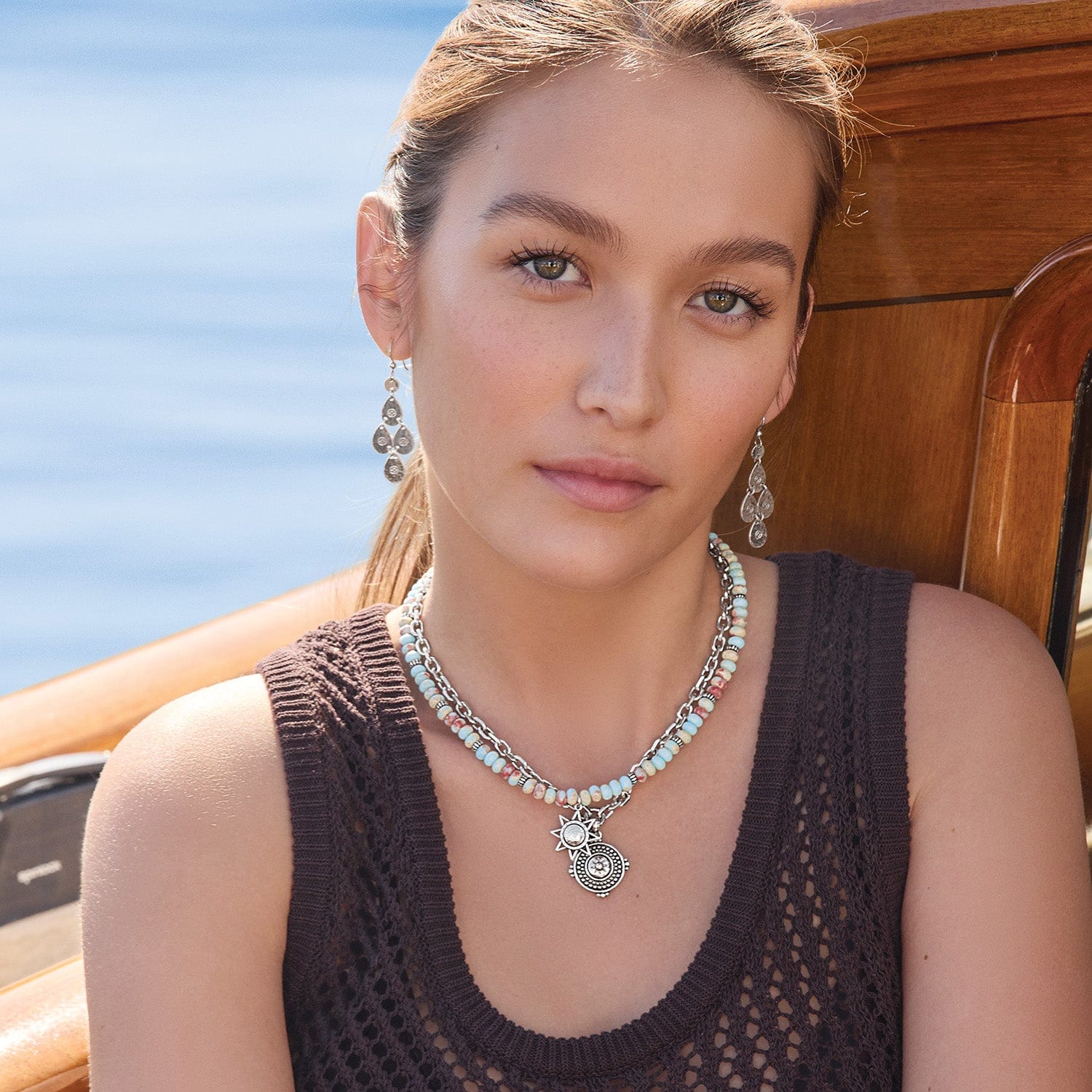 Mosaic Mojave Beam Beaded Necklace - Image 4