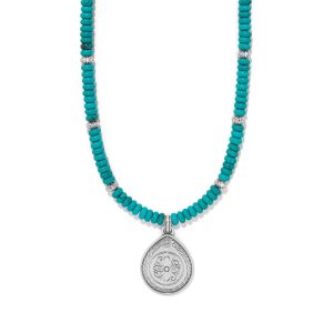 Mosaic Turquoise Teardrop Necklace