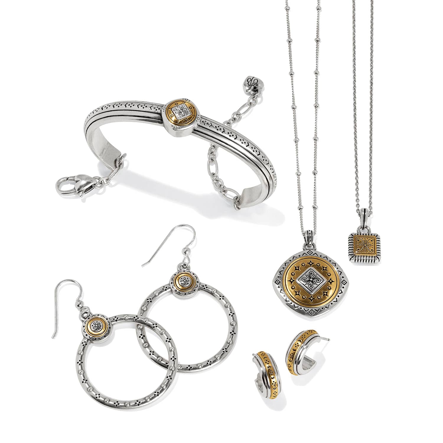 Mosaic Two Tone Bar Bracelet - Image 2
