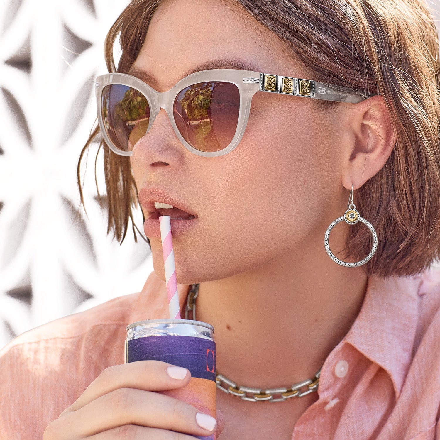 Mosaic Two Tone Sunglasses - Image 6