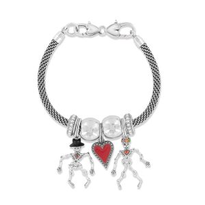 Mr. & Mrs. Bones Charm Bracelet